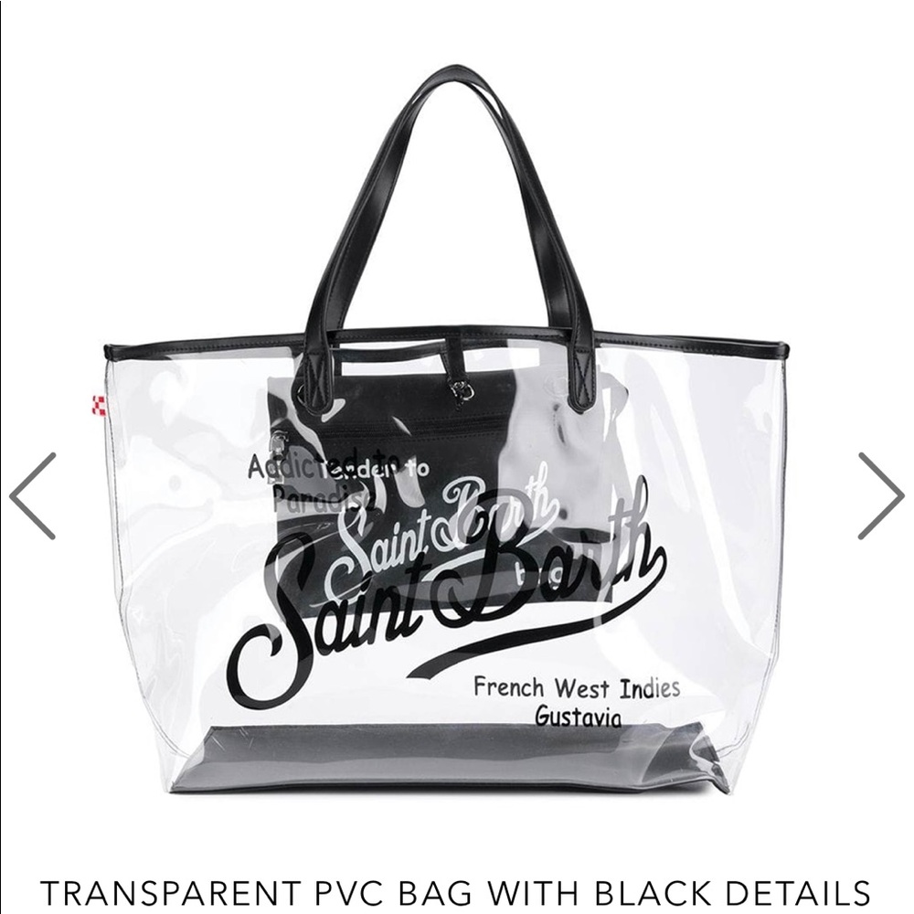 MC2 Saint Barth transparent pvc beach bag